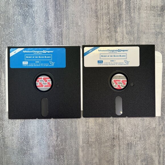 Advanced Dungeons & Dragons: Secret of the Silver Blades 1990 Tandy PC Big Box - Picture 15 of 16